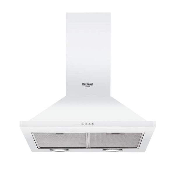 Hotă Hotpoint-Ariston HHPN 6.4F AM AN Pe perete/ White photo 1