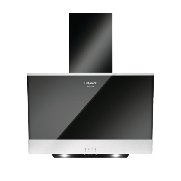 Hotă Hotpoint-Ariston HHVP 6.6F LM K Pe perete/ Black photo 1