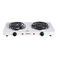 Настольная плита Saturn ST-EC1164  Электрический/ Белый