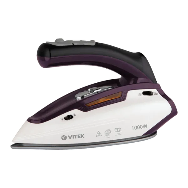 Утюг Vitek VT-8303 С паром/ 1000 Вт/ Фиолетовый photo 1