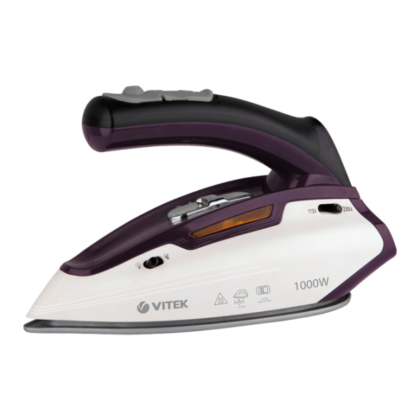 Утюг Vitek VT-8303 С паром/ 1000 Вт/ Фиолетовый photo 1