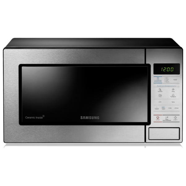 Микроволновая печь Samsung ME83MR/ BWT Отдельно стоящий/ 800 Вт/ Нержавеющая сталь photo 1