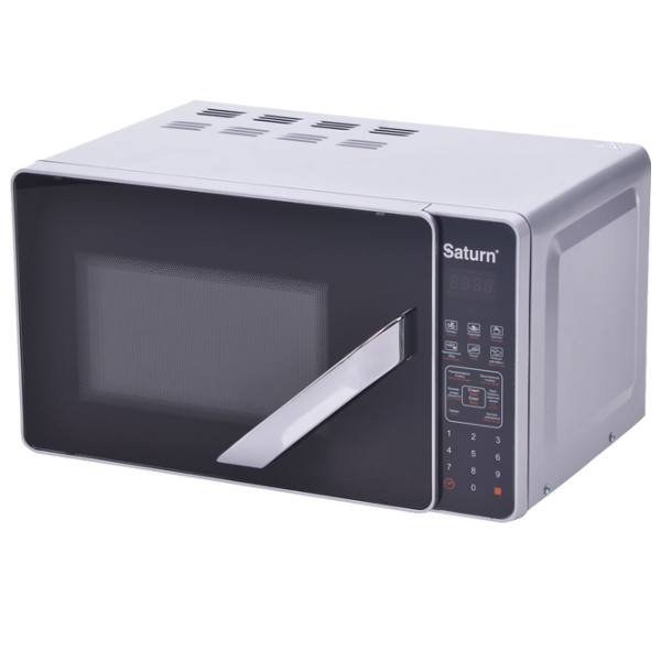 Cuptor cu microunde Saturn ST-MW7158G Standard/ 700 W/ Silver photo 1