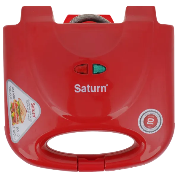Aparat pentru sandvișuri Saturn ST-EC1082 750 W/ Red photo 1