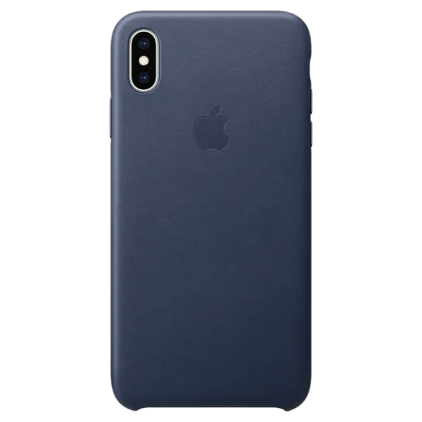 Чехол для смартфона Apple iPhone XS Max Apple/ Back/ Кожа/ Midnight Синий photo 1 Чехол для смартфона Apple iPhone XS Max Apple/ Back/ Кожа/ Midnight Синий photo 1