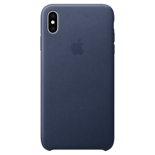 Чехол для смартфона Apple iPhone XS Max Apple/ Back/ Кожа/ Midnight Синий photo 1 Чехол для смартфона Apple iPhone XS Max Apple/ Back/ Кожа/ Midnight Синий photo 1