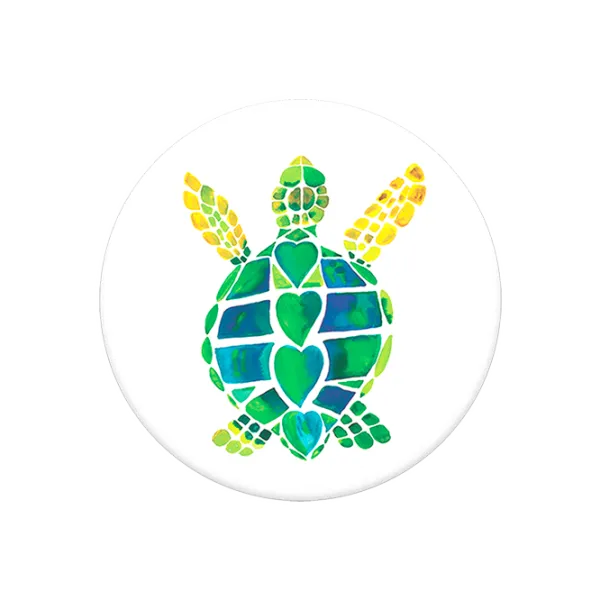COMBO PopSocket & PopClip turtle Love White photo 1