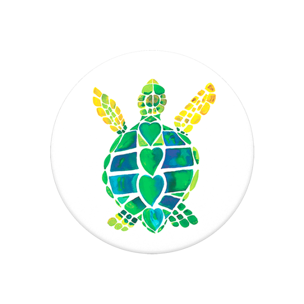 COMBO PopSocket & PopClip turtle Love White photo 1