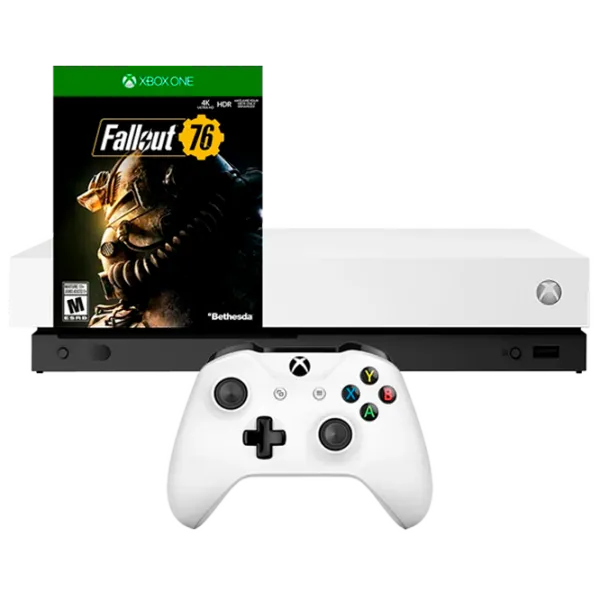 Microsoft Xbox One X + Fallout 76 Белый photo 1