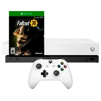 Microsoft Xbox One X + Fallout 76 White