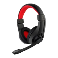 Наушники Gembird Gaming GHS-01 Красный Черный Проводная/ Игровой