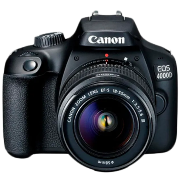 Фотоаппарат Canon EOS 4000D Kit + SB130 + SD-Card 16GB CMOS/ Black photo 1