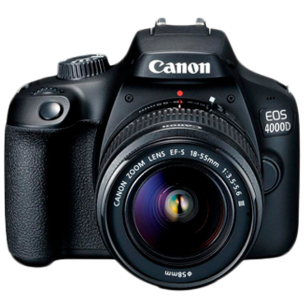 Фотоаппарат Canon EOS 4000D Kit + SB130 + SD-Card 16GB CMOS/ Black photo 1