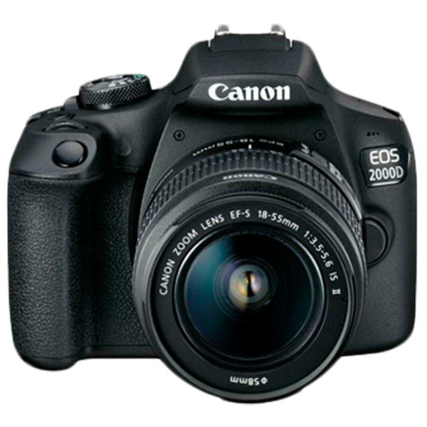 Cameră foto Canon EOS 2000D Kit CMOS/ Black photo 1