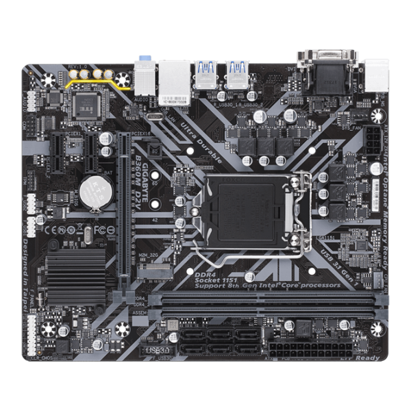 Материнская плата Gigabyte B360M D2V 1.0 Игровая/ mATX/ Intel B360 photo 1