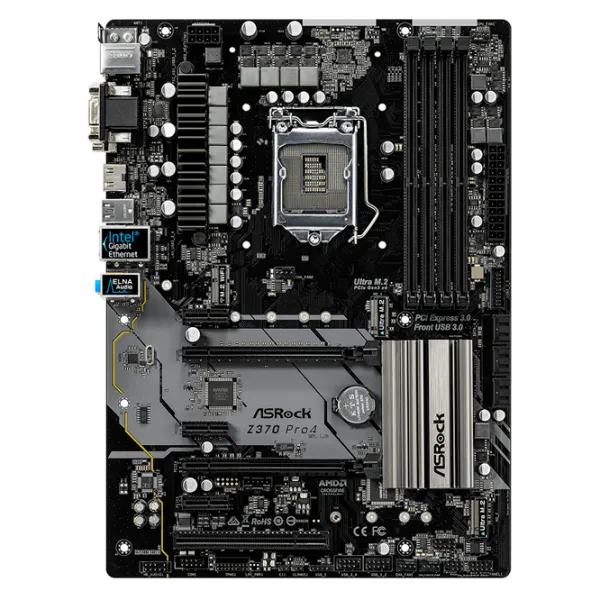 Placă de bază ASRock Z370 PRO4 Gaming/ ATX/ Intel Z370 photo 1 Placă de bază ASRock Z370 PRO4 Gaming/ ATX/ Intel Z370 photo 1
