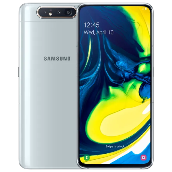 Samsung Galaxy A80 8 ГБ/ 128 ГБ/ Dual SIM/ Белый  photo 1 Samsung Galaxy A80 8 ГБ/ 128 ГБ/ Dual SIM/ Белый  photo 1
