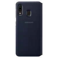 Чехол для смартфона Samsung Galaxy A20 Samsung/ Flip Wallet/ PP/ Серый Черный