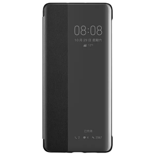 Husă pentru smartphone Huawei P30 Pro Huawei/ Flip Cover View/ PC/ PU/ Black photo 1