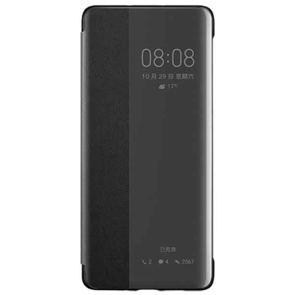 Husă pentru smartphone Huawei P30 Pro Huawei/ Flip Cover View/ PC/ PU/ Black photo 1