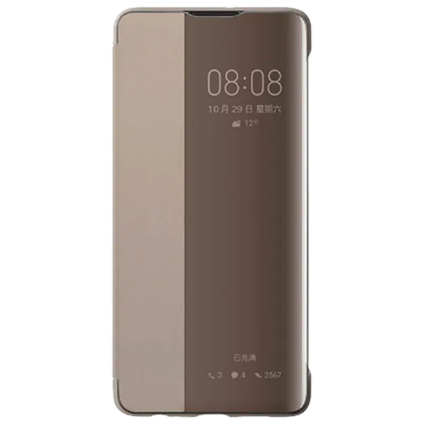 Husă pentru smartphone Huawei P30 Pro Huawei/ Flip Cover View/ PC/ PU/ Khaki Green photo 1