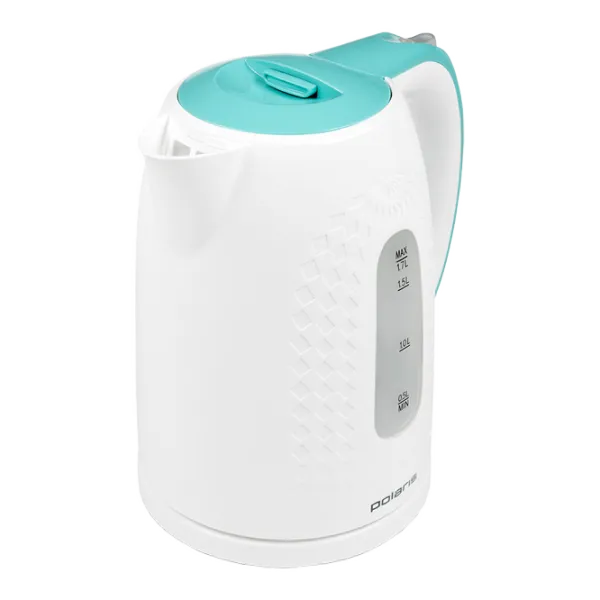 Ceainic Electric Polaris PWK1713C 1.7 l/ Ascuns spirală/ Turquoise White photo 1