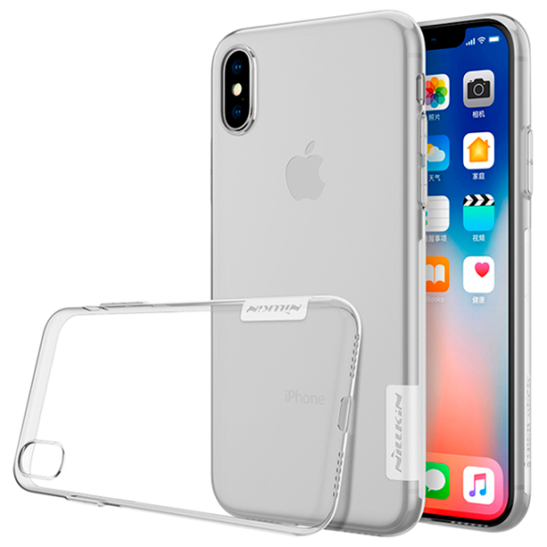 Husă pentru smartphone Apple iPhone XS Nillkin/ Back/ TPU/ White Transparent photo 1