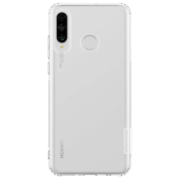 Husă pentru smartphone Huawei P30 Lite Nillkin/ Back/ TPU/ White Transparent photo 1