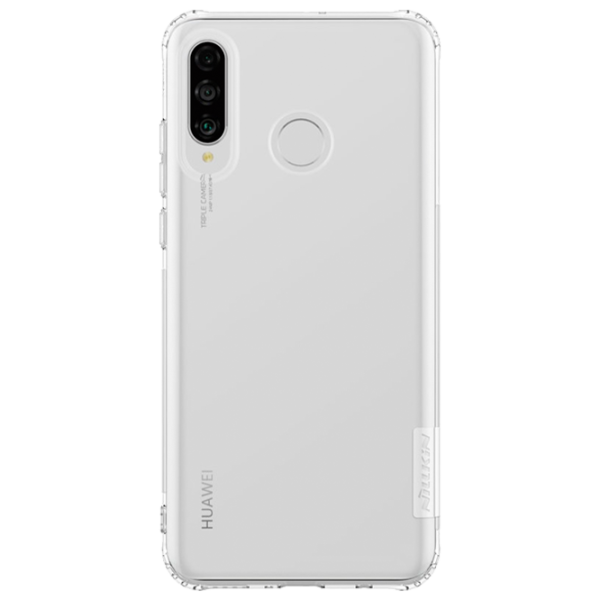 Husă pentru smartphone Huawei P30 Lite Nillkin/ Back/ TPU/ White Transparent photo 1