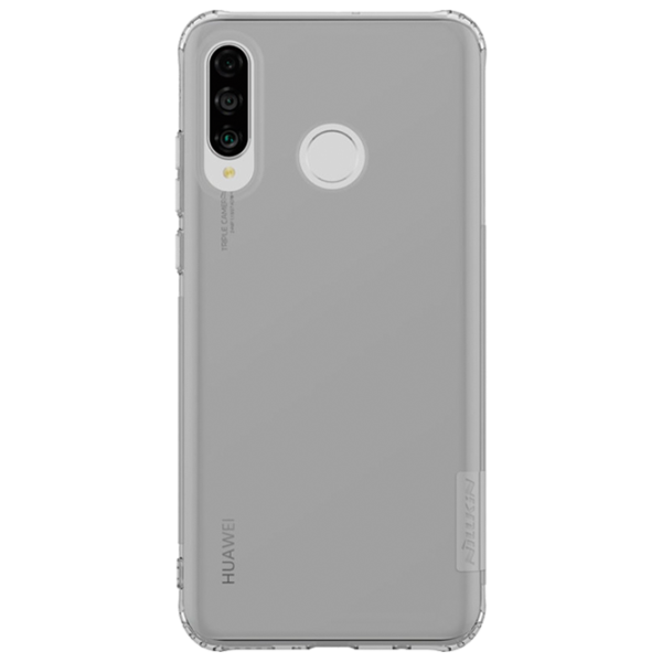 Husă pentru smartphone Huawei P30 Lite Nillkin/ Back/ TPU/ Gray Transparent photo 1