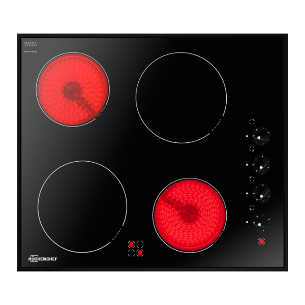 Варочная панель KÜCHENCHEF KHC600S Электрический/ Черный Черный photo 1