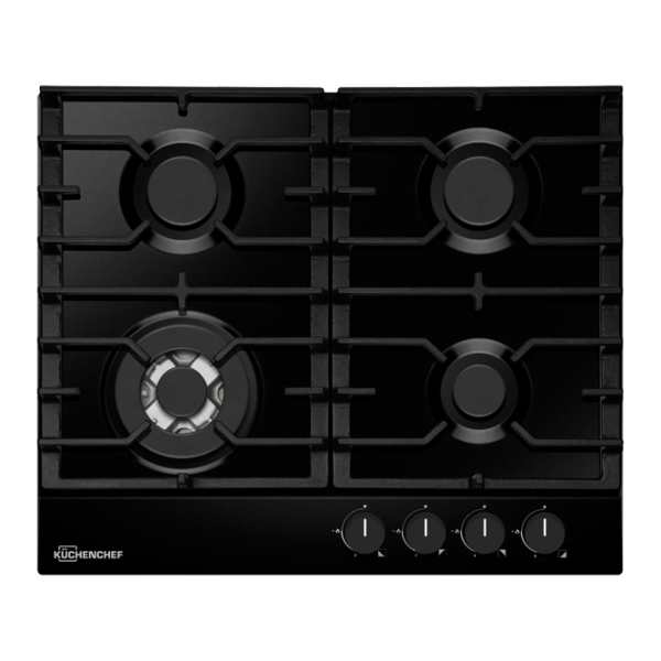 Plită KÜCHENCHEF KHG611WAS Gaz/ Black photo 1 Plită KÜCHENCHEF KHG611WAS Gaz/ Black photo 1