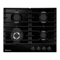 Plită KÜCHENCHEF KHG611WAS Gaz/ Black