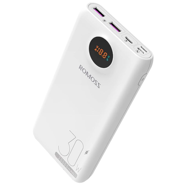 Power Bank Romoss SW20 Pro 20000 mAh/ White photo 1 Power Bank Romoss SW20 Pro 20000 mAh/ White photo 1