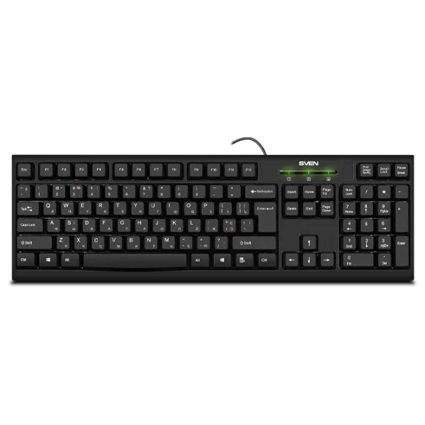 Tastatură Sven Comfort KB-S300 Cu fir/ Black photo 1