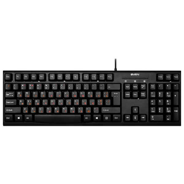 Tastatură Sven Comfort KB-S300 Cu fir/ Black photo 1
