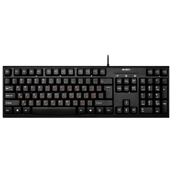 Tastatură Sven Comfort KB-S300 Cu fir/ Black photo 1
