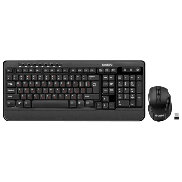 Tastatură Sven Comfort 3500 Fără fir/ Black photo 1