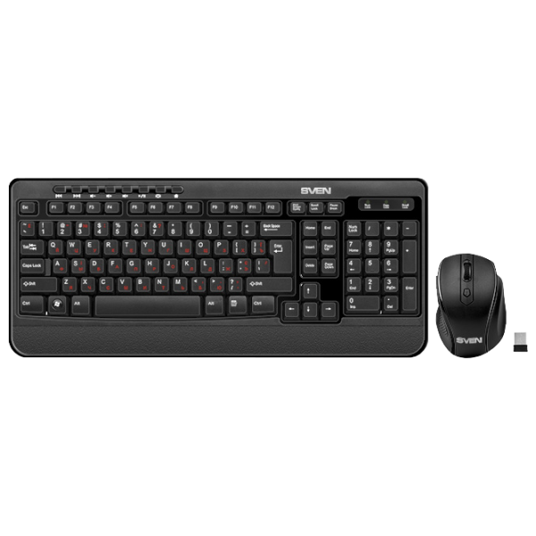 Tastatură Sven Comfort 3500 Fără fir/ Black photo 1