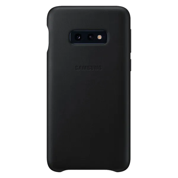 Чехол для смартфона Samsung Galaxy S10e Samsung/ Back/ Кожа/ Черный photo 1