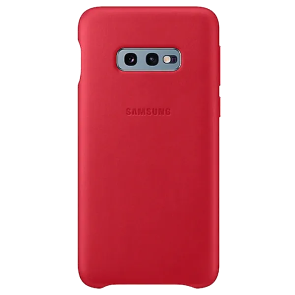 Чехол для смартфона Samsung Galaxy S10e Samsung/ Back/ Кожа/ Красный photo 1