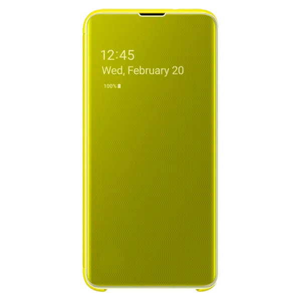 Чехол для смартфона Samsung Galaxy S10e Samsung/ Flip Cover View/ PU/ Желтый photo 1