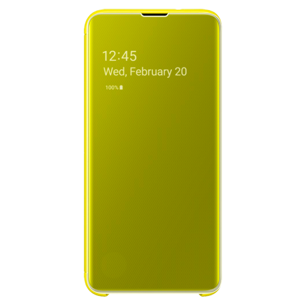 Чехол для смартфона Samsung Galaxy S10e Samsung/ Flip Cover View/ PU/ Желтый photo 1