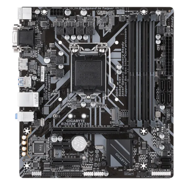 Материнская плата Gigabyte B360M DS3H 1.0 Игровая/ Micro-ATX/ Intel B360 Express photo 1 Материнская плата Gigabyte B360M DS3H 1.0 Игровая/ Micro-ATX/ Intel B360 Express photo 1