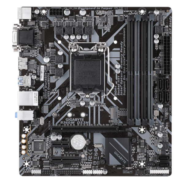 Материнская плата Gigabyte B360M DS3H 1.0 Игровая/ Micro-ATX/ Intel B360 Express photo 1 Материнская плата Gigabyte B360M DS3H 1.0 Игровая/ Micro-ATX/ Intel B360 Express photo 1