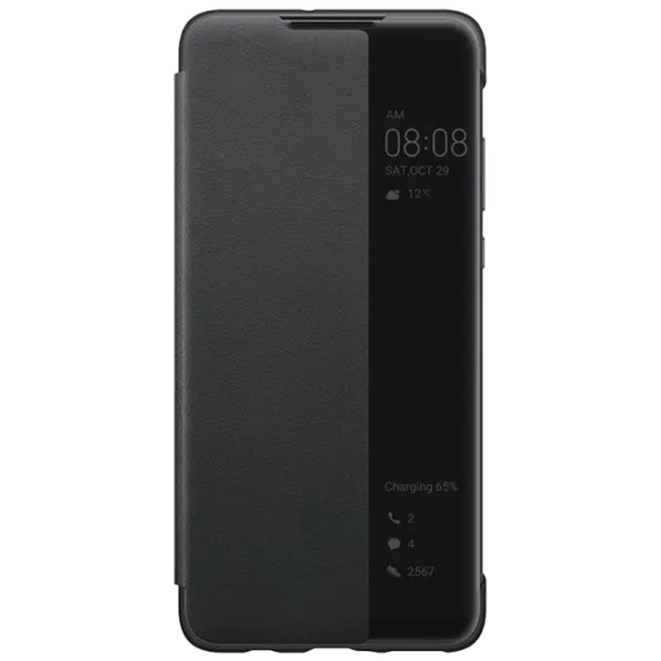 Чехол для смартфона Huawei P30 Lite Huawei/ Flip Cover View/ PC/ PU/ Черный photo 1