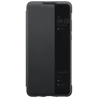 Husă pentru smartphone Huawei P30 Lite Huawei/ Flip Cover View/ PC/ PU/ Black