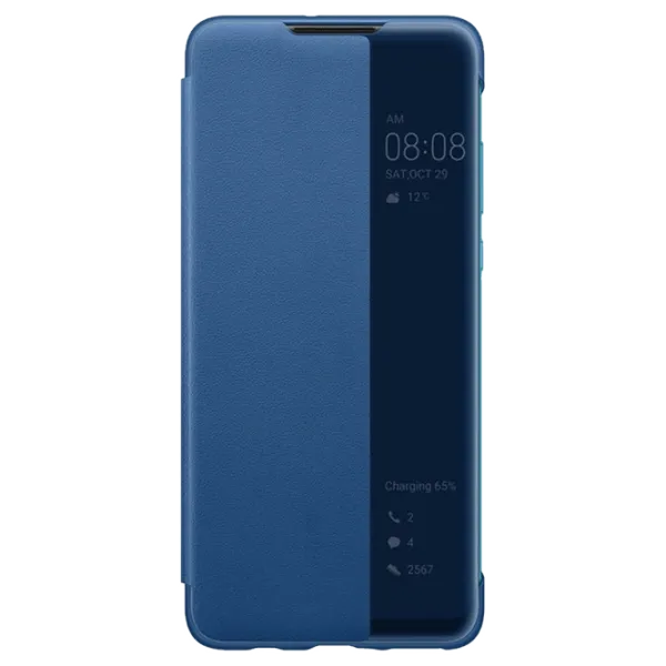 Чехол для смартфона Huawei P30 Lite Huawei/ Flip Cover View/ PC/ PU/ Синий photo 1 Чехол для смартфона Huawei P30 Lite Huawei/ Flip Cover View/ PC/ PU/ Синий photo 1