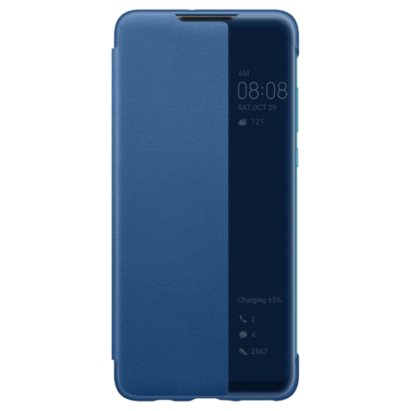 Чехол для смартфона Huawei P30 Lite Huawei/ Flip Cover View/ PC/ PU/ Синий photo 1 Чехол для смартфона Huawei P30 Lite Huawei/ Flip Cover View/ PC/ PU/ Синий photo 1