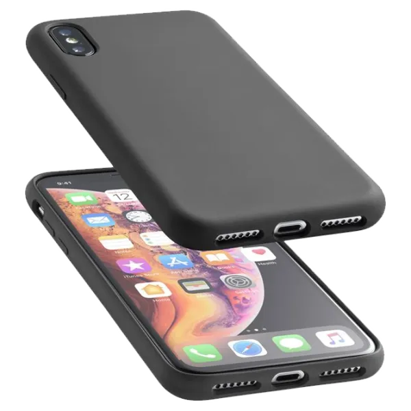 Husa Apple iPhone XS Max Cellularline Back/ TPU/ Black photo 1